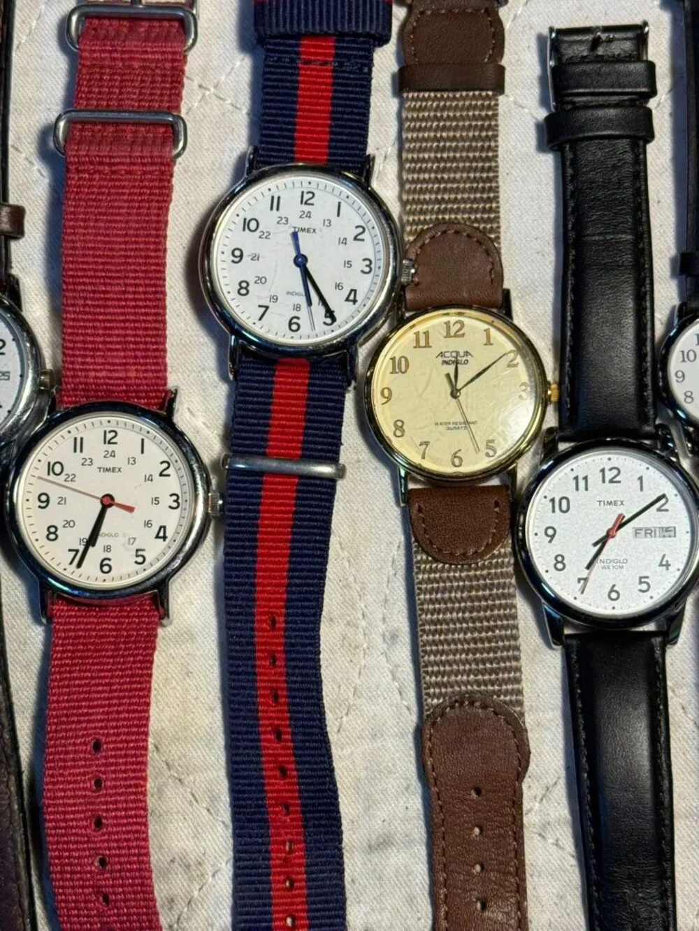 Vintage & Modern Timex Watch Lot 31 Men’s Women’s Quartz Analog Leather Metal